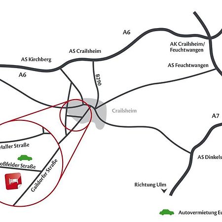 Inwest Hotel Garni Crailsheim Kültér fotó